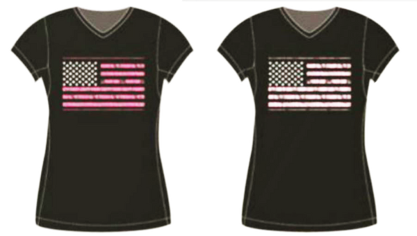 Swimwear Ladies Surf & Board Shirt Flag, Side Stripe-Water Print, Performance, UPF 50+