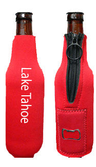 Beach and Boat Gear Koozie-Bottle Party Popper Bottle Cooler, Lake Tahoe