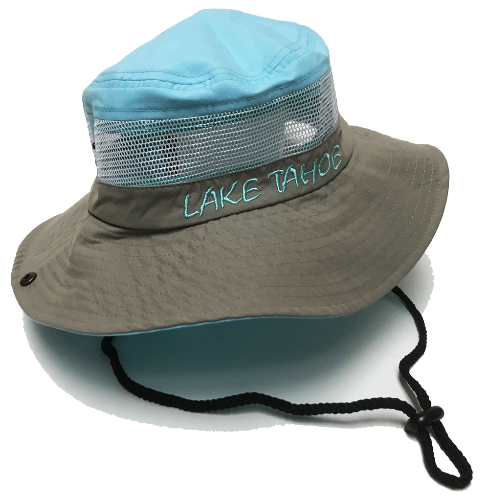 Beach Hat Souvenir Adult Ladies Mesh Canvas Bucket Hat, Lake Tahoe, As -  Wholesale Resort Accessories