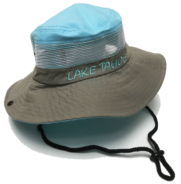 Beach Hat Souvenir Adult Ladies Mesh Canvas Bucket Hat, Lake Tahoe, Assorted