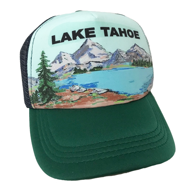 Souvenir Ball Cap Scenic Emerald Bay TahoeTrucker Hat Lake Tahoe
