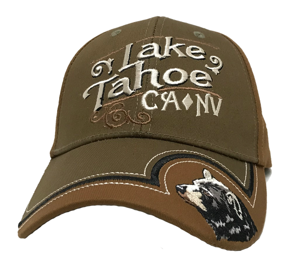 Souvenir Ball Cap Bear Head Brim, Lake Tahoe CA-NV
