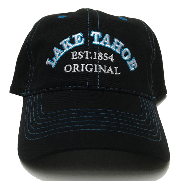 Souvenir Ball Cap Arched Soft Hand Solid Mesh Back, Lake Tahoe
