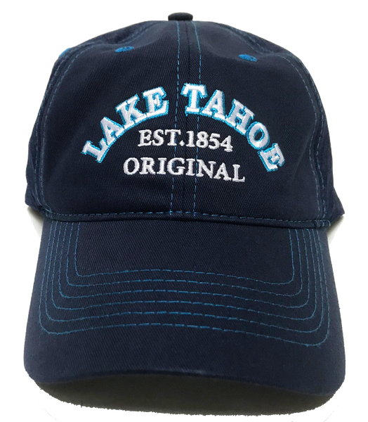 Souvenir Ball Cap Arched Soft Hand Solid Mesh Back, Lake Tahoe