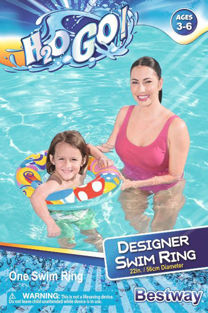 Inflatables and Floats Bestway 22 Designer Swim Ring