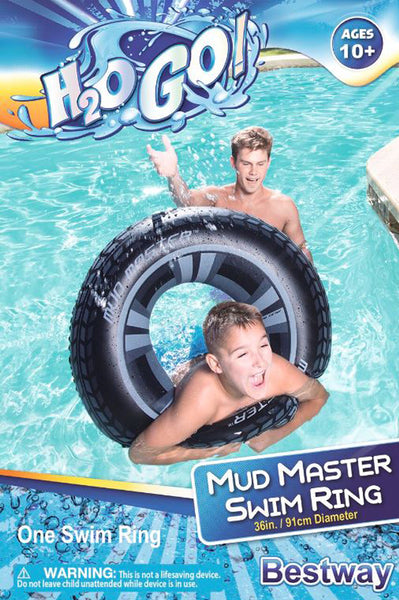 Inflatables and Floats Bestway 36" Mud Master Swim Ring, Age 10+