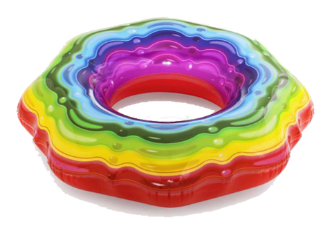 Inflatables and Rafts Bestway Rainbow Ribbon 45" Swim Tube, Ages 12+