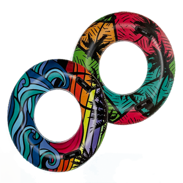 Inflatables and Floats Summer Inflatable, Swim Ring 36" Castaway Swim Tube, age 10+