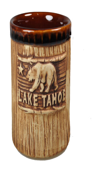 Souvenir Shot Glass California Republic Wood Look Lake Tahoe Shot Glass Shooter