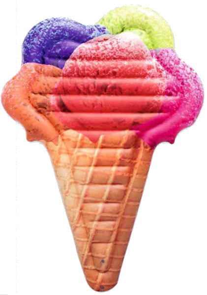 Inflatables and Floats Bestway  Sherbert Icecream Cone 74" x 51" Lounge