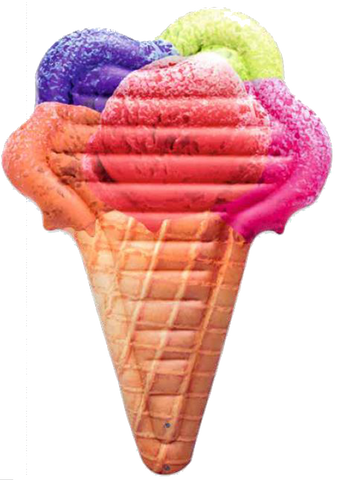Inflatables and Floats Bestway  Sherbert Icecream Cone 74" x 51" Lounge