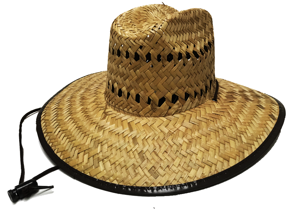 Natural and Neutral Hats Adult Rush Straw Lifeguard Hat