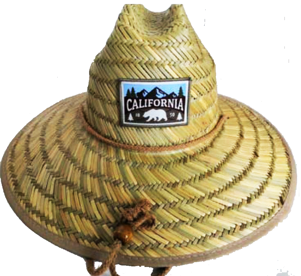 Shop Adult California Republic Badge Rush Straw Li Hats Wholesale Resort Accessories