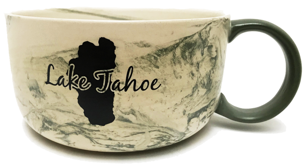 Souvenir Mug Soup Tureen Marble Lake Tahoe - Wholesale Resort Accessories