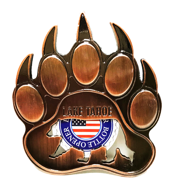 Souvenir Magnet Bear Claw Bottle Opener Lake Tahoe Magnet