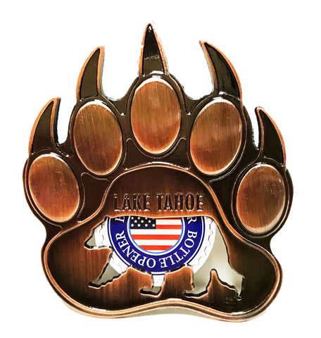 Souvenir Magnet Bear Claw Bottle Opener Lake Tahoe Magnet
