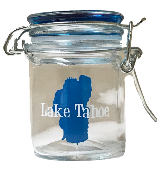 Souvenir Shot Glass Tahoe Blue Stash Jar