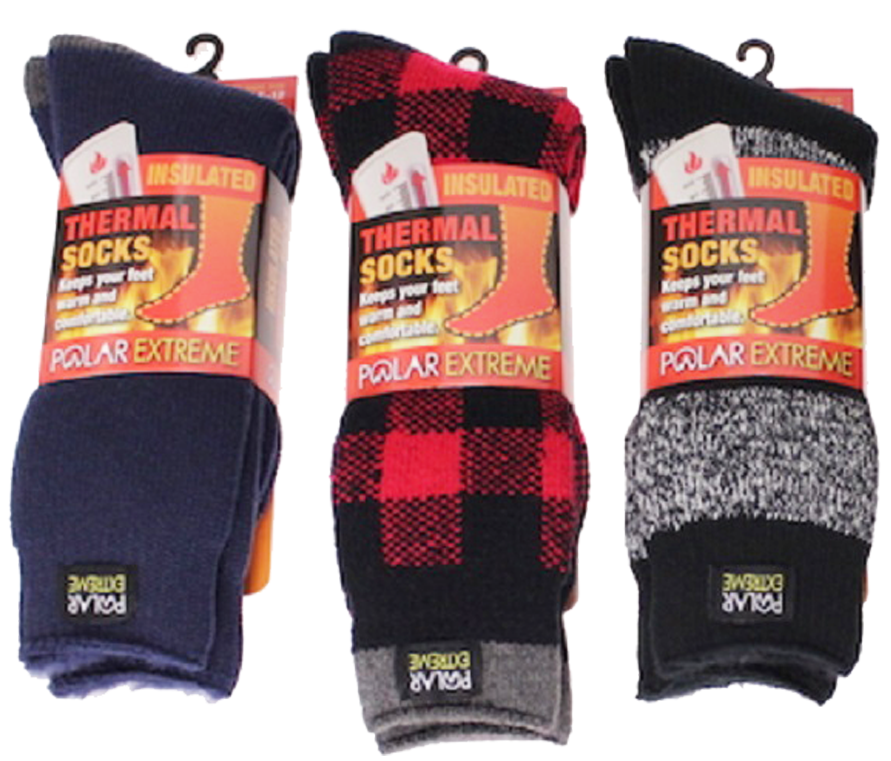 Socks-Men's Polar Extreme Heat Sock, Assorted Patterns/Colors