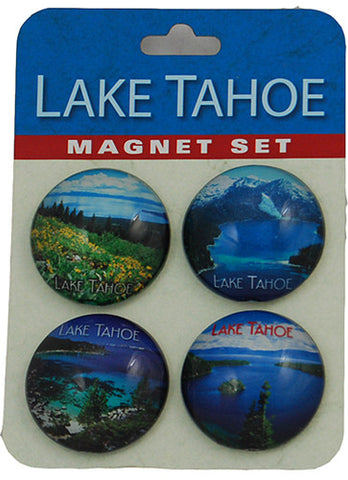 Souvenir Magnets Round Lake Tahoe Photo Magnets