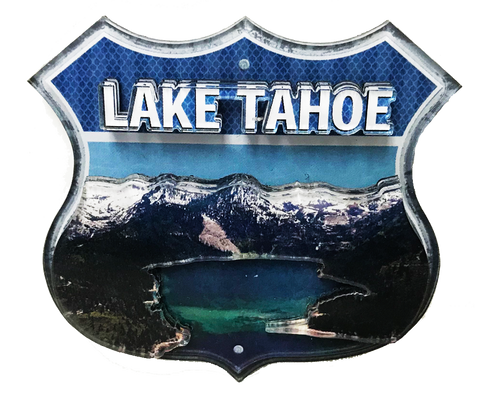 Souvenir Magnet Road Sign Emerald Bay 3-D Lake Tahoe