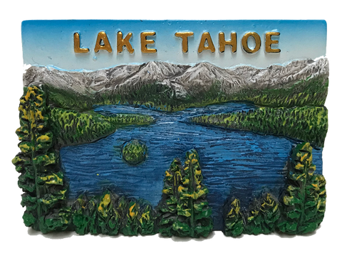 Souvenir Magnet Emerald Bay 3D Resin Lake Tahoe