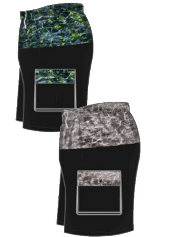 Swimwear Men's Reflection Cargo Pocket Swim Trunk, Blue, Grey