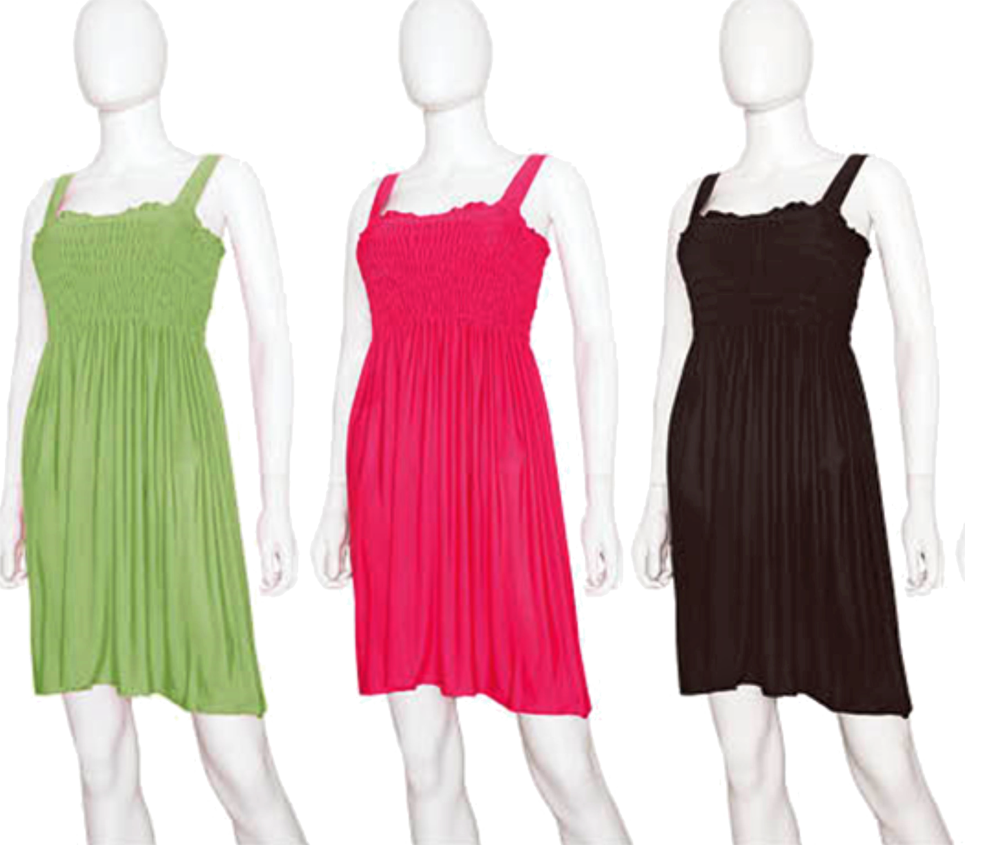 Swimwear Ladies Cover-up Retro Solid Tube Top Cover-up & Dress