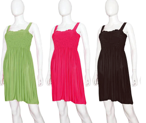 Swimwear Ladies Cover-up Retro Solid Tube Top Cover-up & Dress