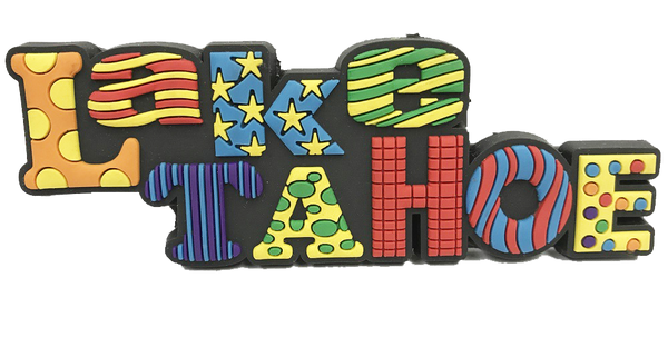 Souvenir Magnet Color Burst Lake Tahoe Magnet PVC