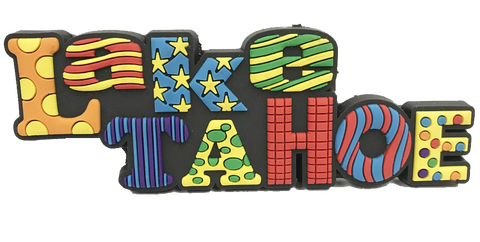 Souvenir Magnet Color Burst Lake Tahoe Magnet PVC