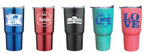 Beach and Boat Gear Fun & Funky Drink Coolers w/Lake Tahoe