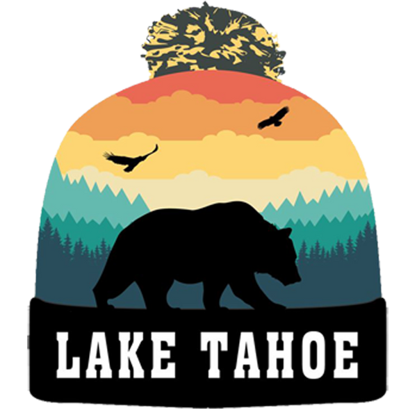 Winter-Hats Adult Pom,Bear, Bear 2, Boarder, Emerald Bay, Flower, Groovy, Mountain, Mountain 2, Star, Tree, Wave, Lake Tahoe