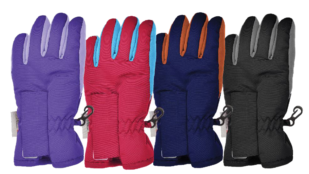 Winter Gloves-Ski Kids Taslon Velcro Glove, Ages 2-4 - Wholesale Resort  Accessories