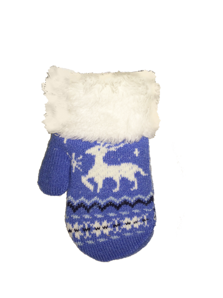 Winter Gloves-Mitten Infant-Toddler Fashion Knit Embroidered Mittens