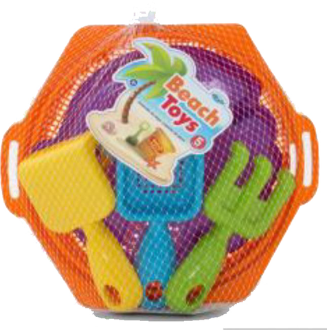 Summer Play Beach Toy 4 Piece Sieve Beach Set