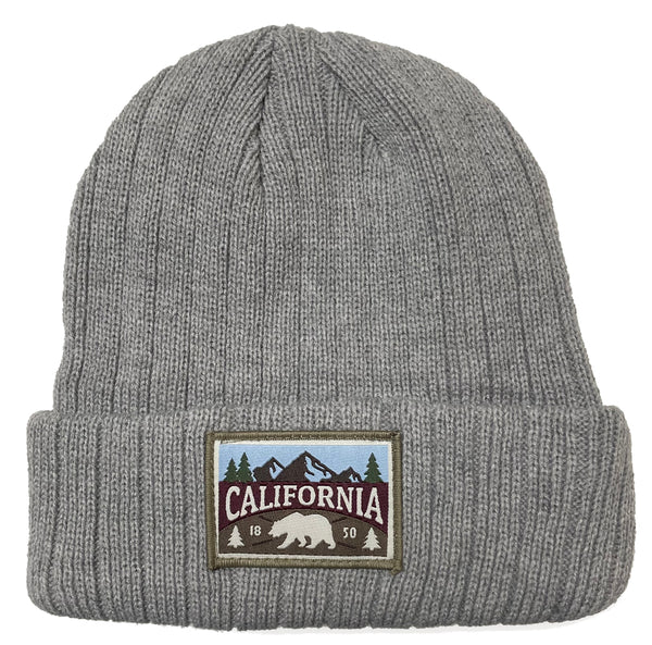 Winter-Hats Adult California Patch Cuff, Bear, Mountain