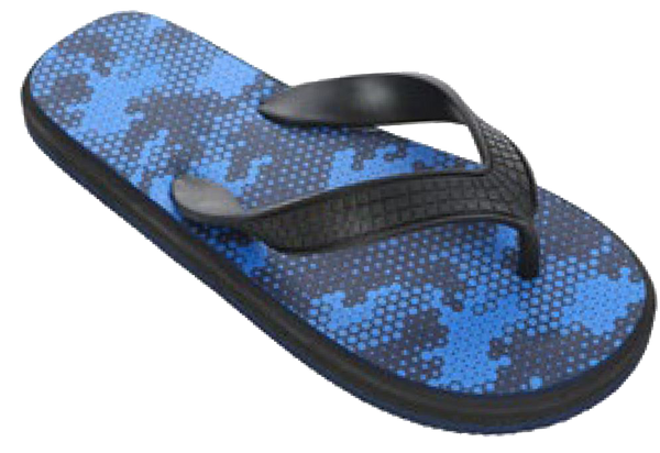 Sandals Boys Flip Flop Galactic Honeycomb Insole Sandal, Blue, Green