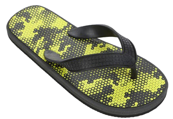 Sandals Boys Flip Flop Galactic Honeycomb Insole Sandal, Blue, Green