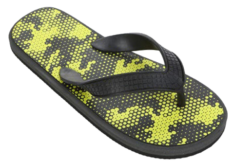Sandals Boys Flip Flop Galactic Honeycomb Insole Sandal, Blue, Green