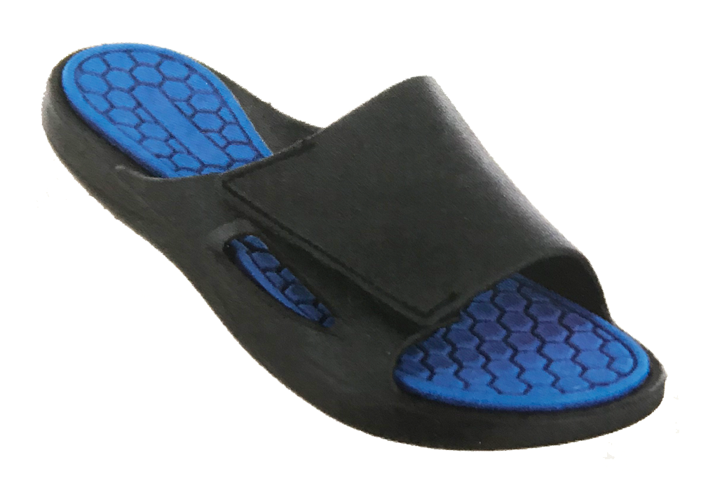 Sandals Boys Flip Flop Slip on Mooshi Comfort Sandal Cobalt Blue Lime