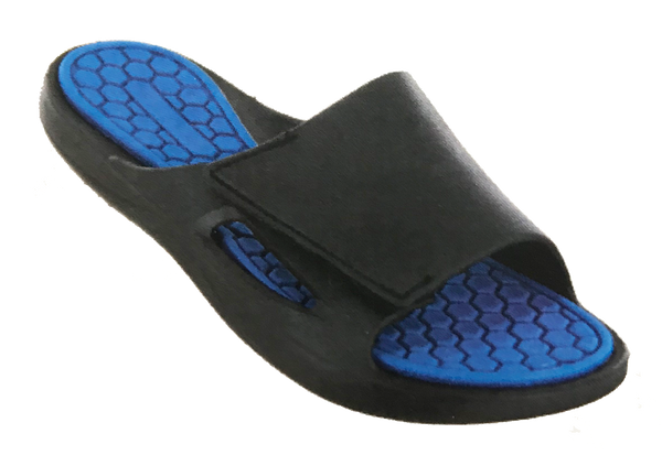 Sandals Boys Flip Flop Slip-on Mooshi Comfort Sandal, Cobalt Blue, Lime