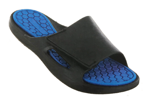 Sandals Boys Flip Flop Slip-on Mooshi Comfort Sandal, Cobalt Blue, Lime
