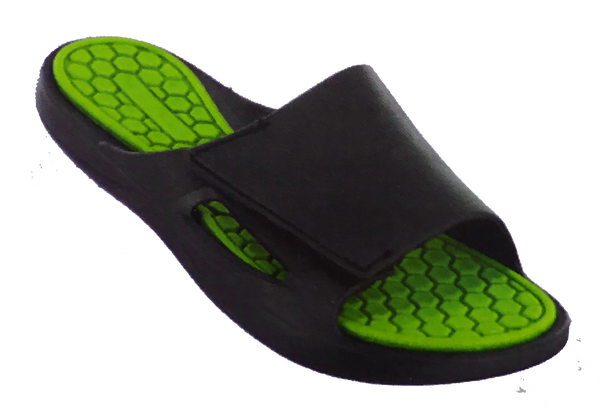 Sandals Boys Flip Flop Slip-on Mooshi Comfort Sandal, Cobalt Blue, Lime